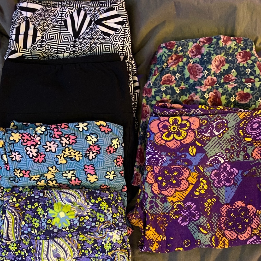 LuLaRoe leggings collection of 6